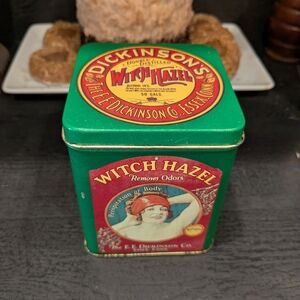 Dickinson's Witch Hazel Decorative Tin - Green